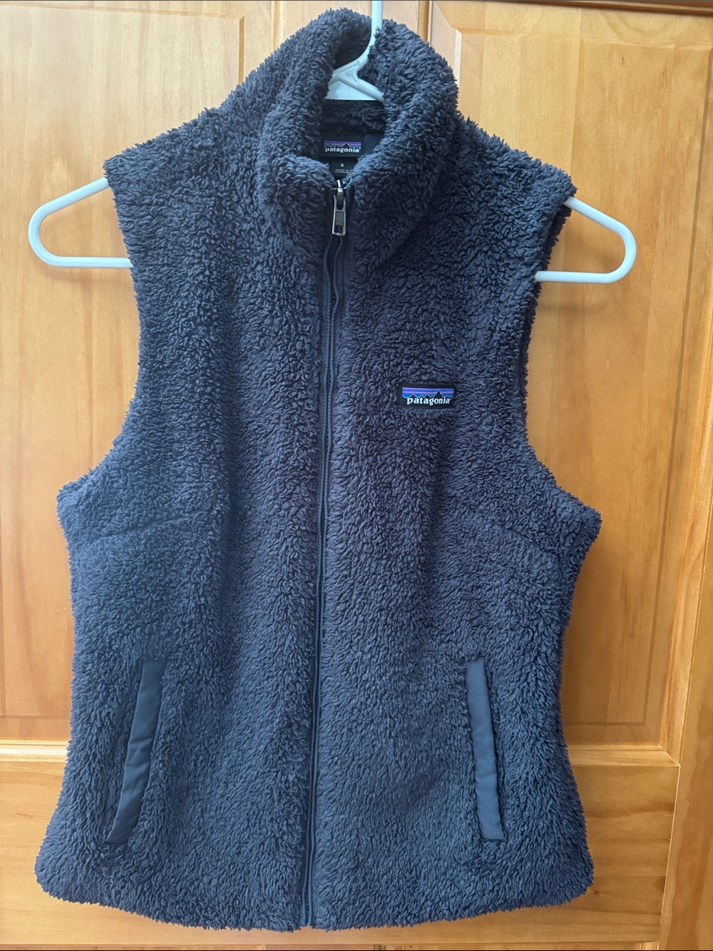 Patagonia Los Gatos Black Steel Grey Fleece Vest